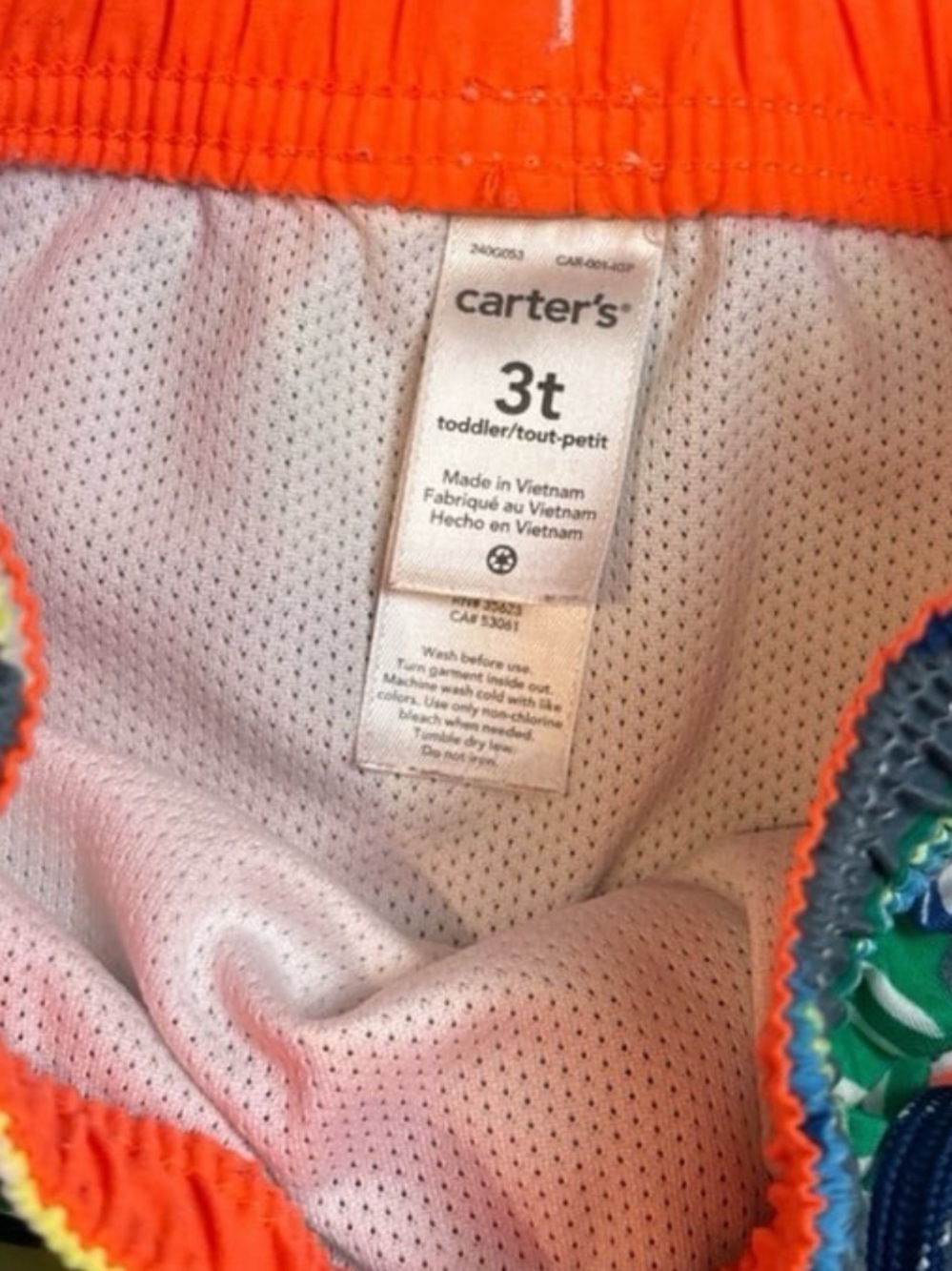 3t boys swim trunks (2 pairs swimsuit bottoms) - Picture 6 of 7